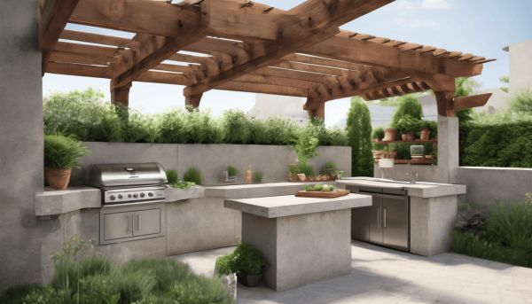 Construire une cuisine d’été en béton cellulaire avec succès