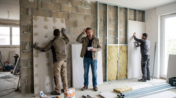 Doublage collé ou ossature métallique : le choix que personne n'explique au client
