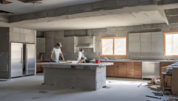 Fabriquez votre cuisine en béton cellulaire : étapes et conseils