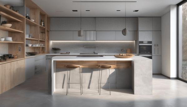 La cuisine en béton cellulaire, entre modernité et originalité