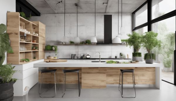 Meuble cuisine béton cellulaire : idées modernes pour un aménagement durable