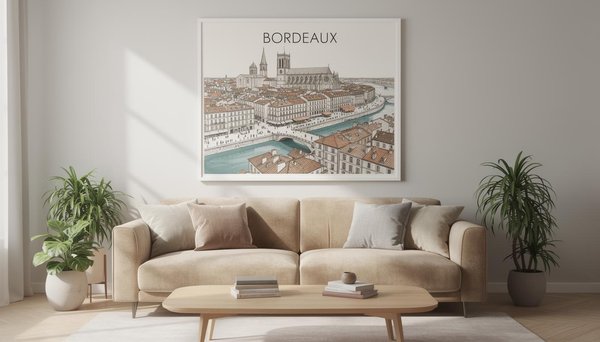 Pourquoi choisir l'affiche de la ville de Bordeaux pour décorer son intérieur ?