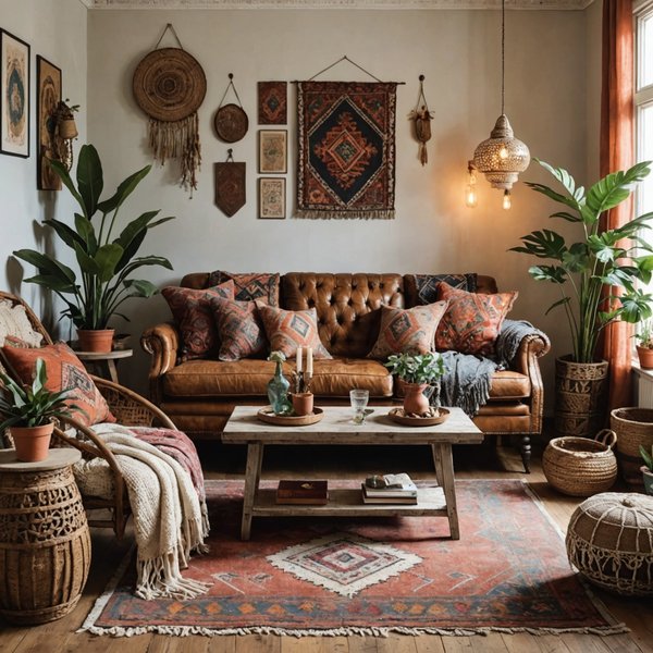 Comment créer une ambiance bohème dans une chambre avec des éléments vintage?