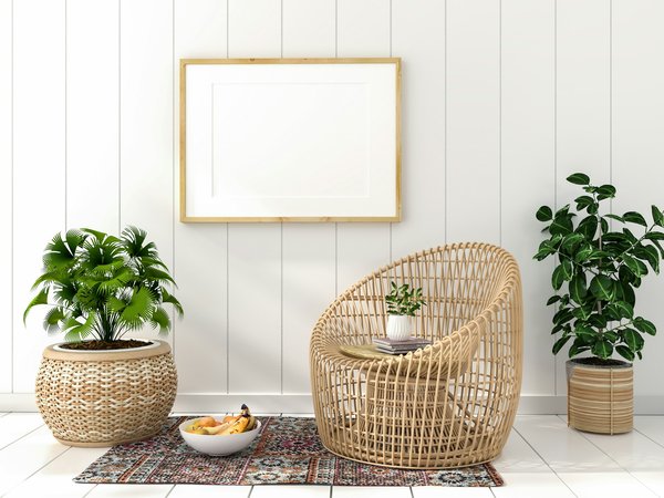 Misez sur le meuble en rotin pour créer une ambiance bohème chez soi !